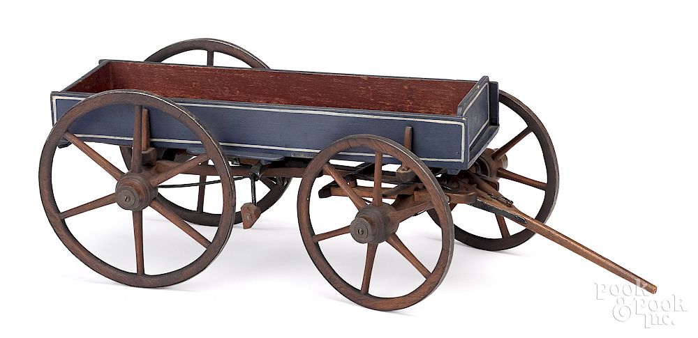 Appraisal: Excellent salesman sample buckboard wagon Excellent salesman sample buckboard wagon