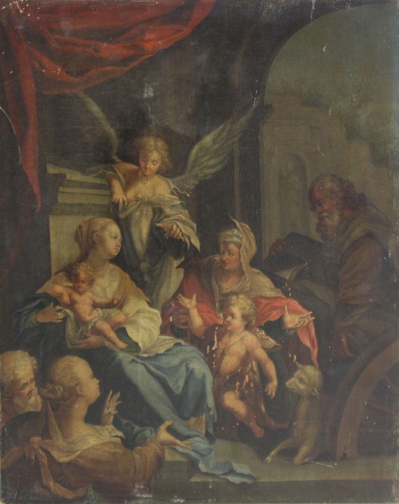 Appraisal: UNSIGNED Old Master oil On Panel Religious Scene From a