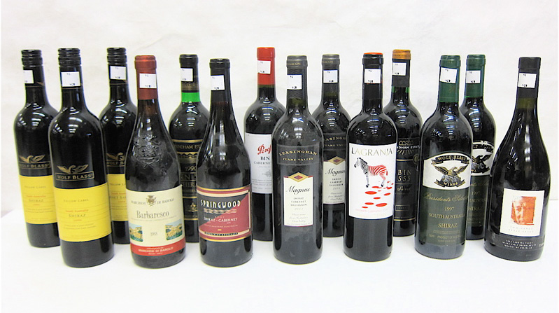 Appraisal: FOURTEEN BOTTLES OF VINTAGE AUSTRALIAN ITALIAN AND SPANISH WINES Wines