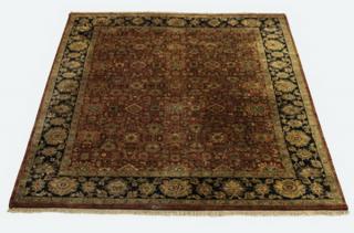 Appraisal: Hand-knotted Sino-Mashad wool rug with all over floral design on