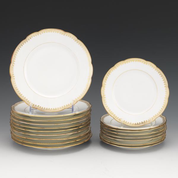 Appraisal: SET OF LIMOGES FRANCE FOR NATHAN-DOHRMANN CO PLATES side plates