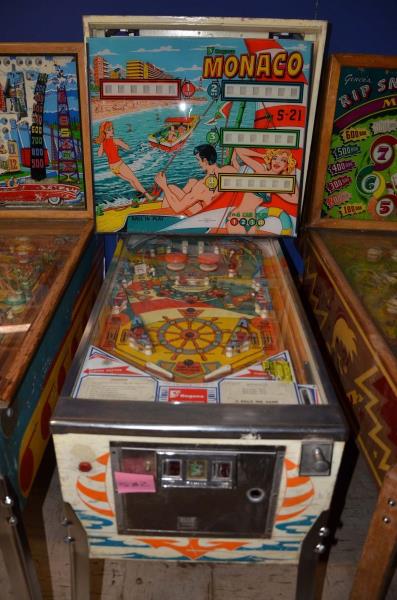 Appraisal: Segasa Monaco Playfield Very good Backglass Very good Cabinet Fair