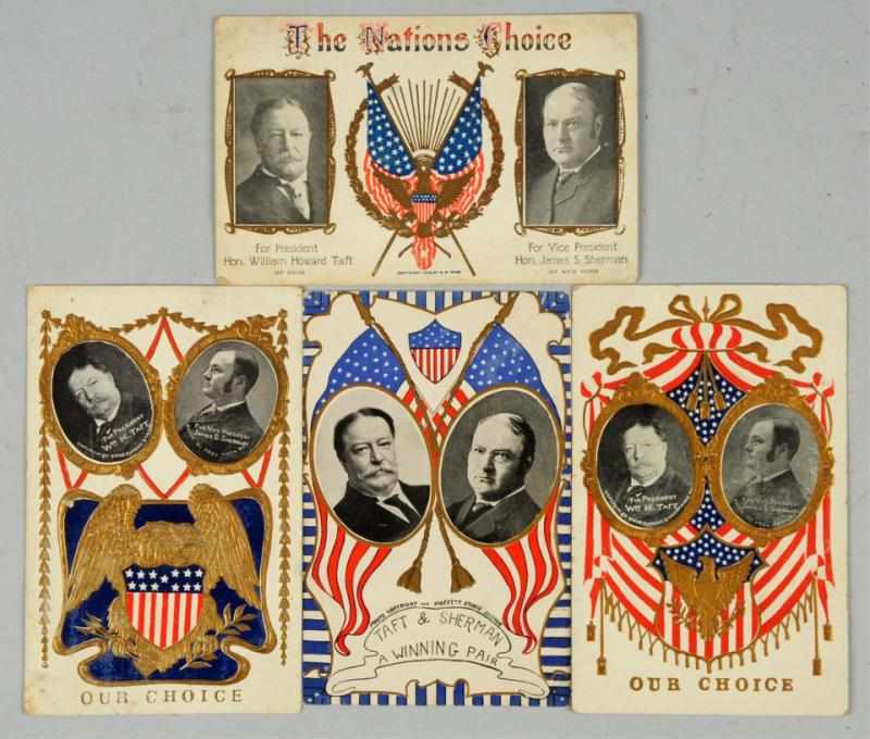 Appraisal: Lot of President William H Taft Postcards This lot consists