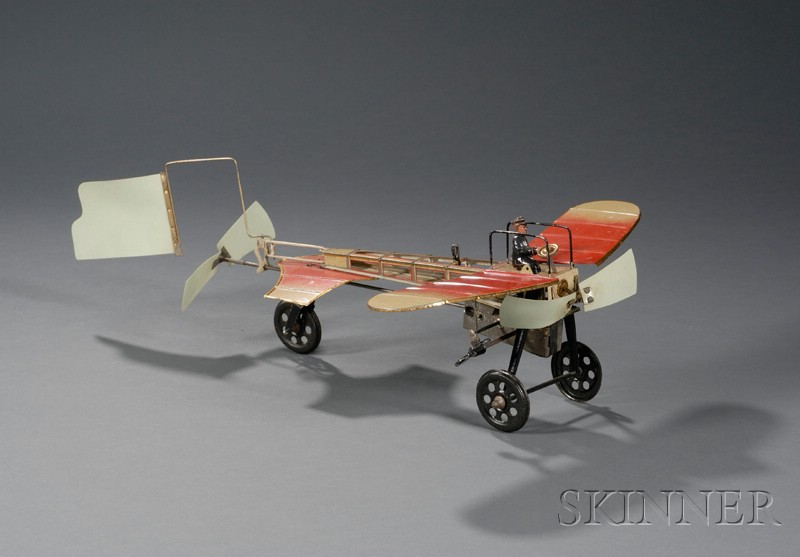 Appraisal: Einco Bleriot Wind-up Lithographed Tin Airplane Toy in Original Box