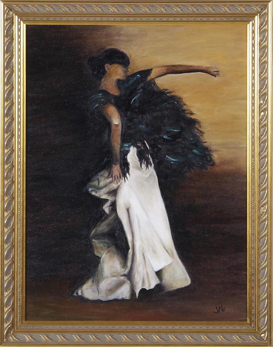 Appraisal: Jean McGarrity American th century DANCER oil on canvas framed