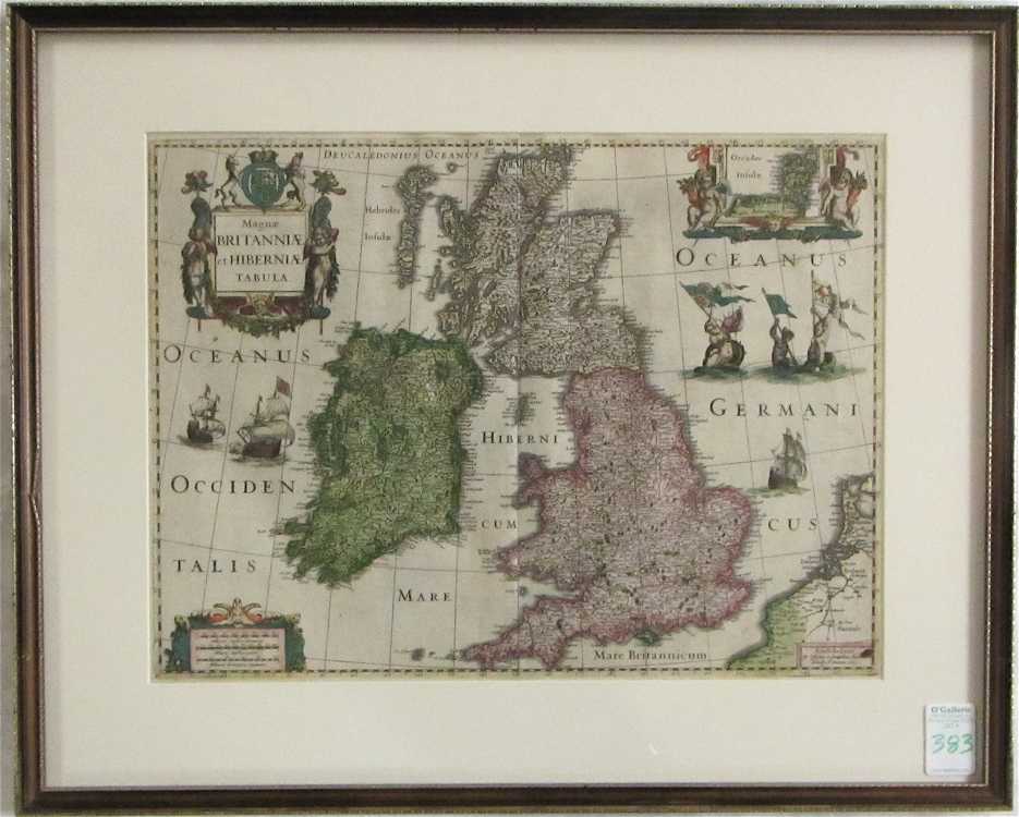 Appraisal: MAP OF BRITAIN Magnae Britanniae et Hiberniae Tabula engraved by