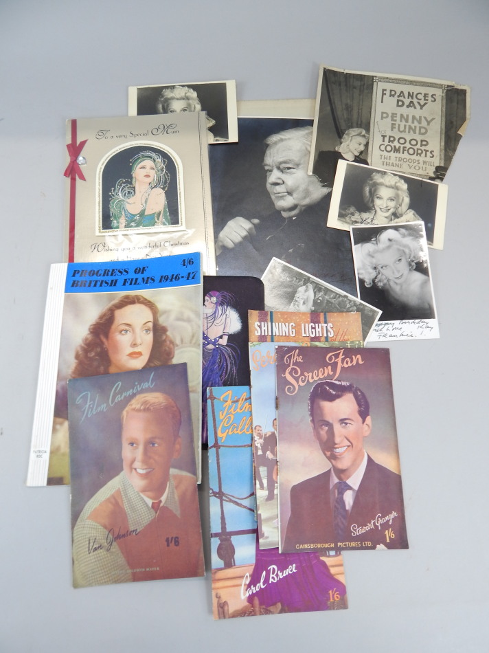 Appraisal: A quantity of ephemera to include some photographs bearing signatures