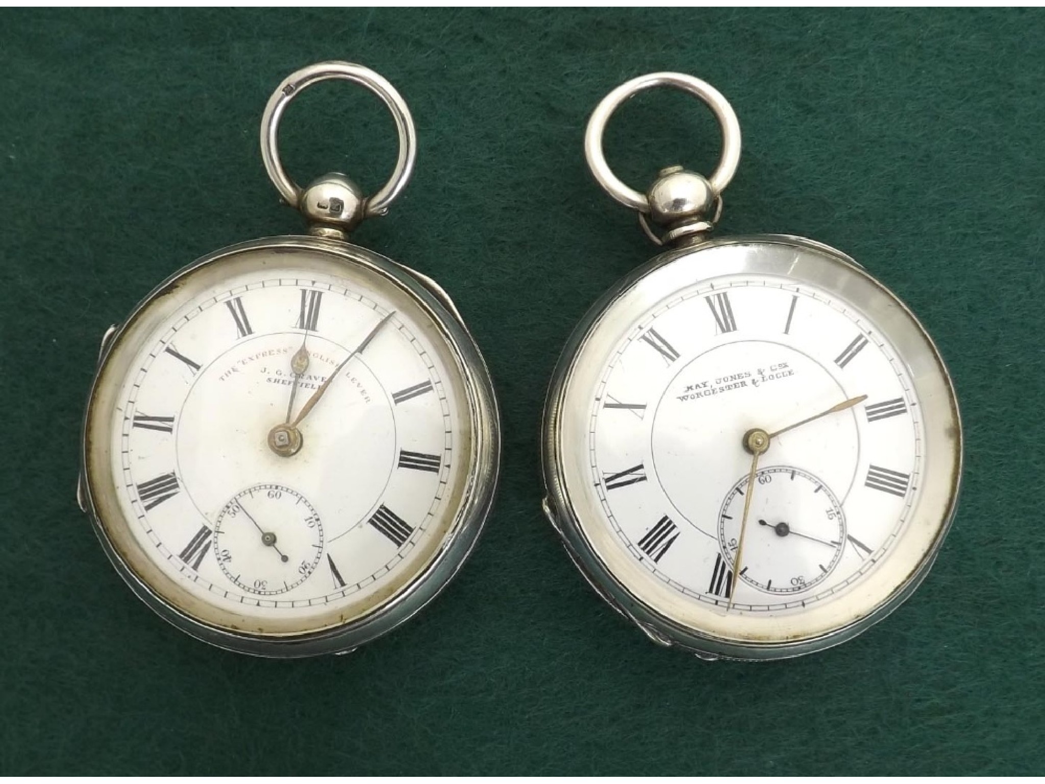 Appraisal: J G Graves 'The Express' English lever silver pocket watch