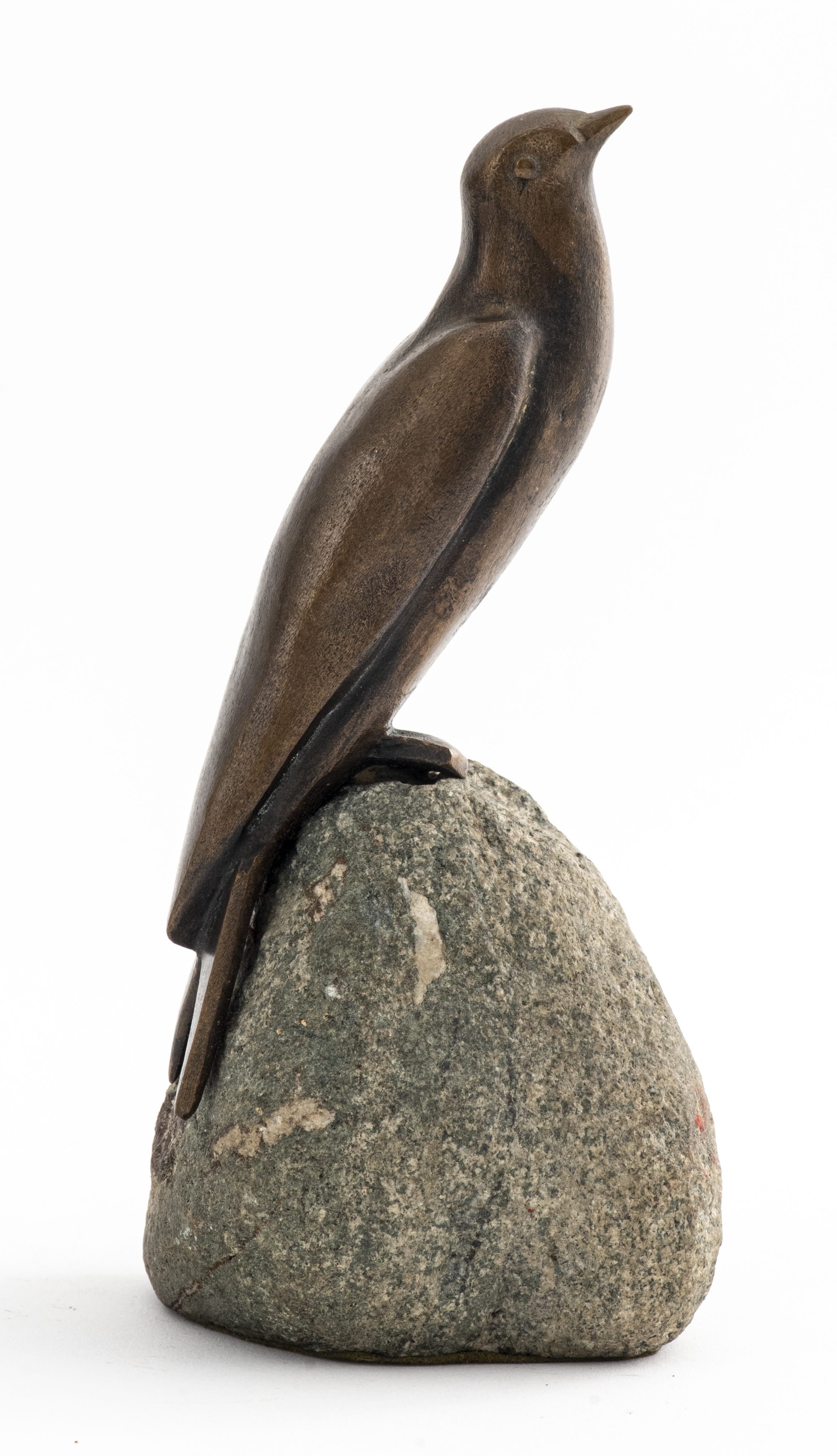 Appraisal: CHARLES REUSSNER ATTR BRONZE BIRD SCULPTURE Attributed to Charles Reussner