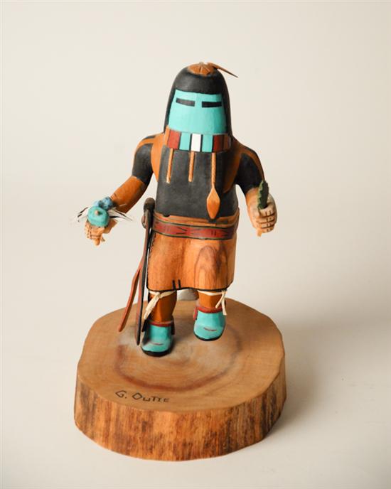 Appraisal: A Hopi Kachina Long Hair carved and painted by G