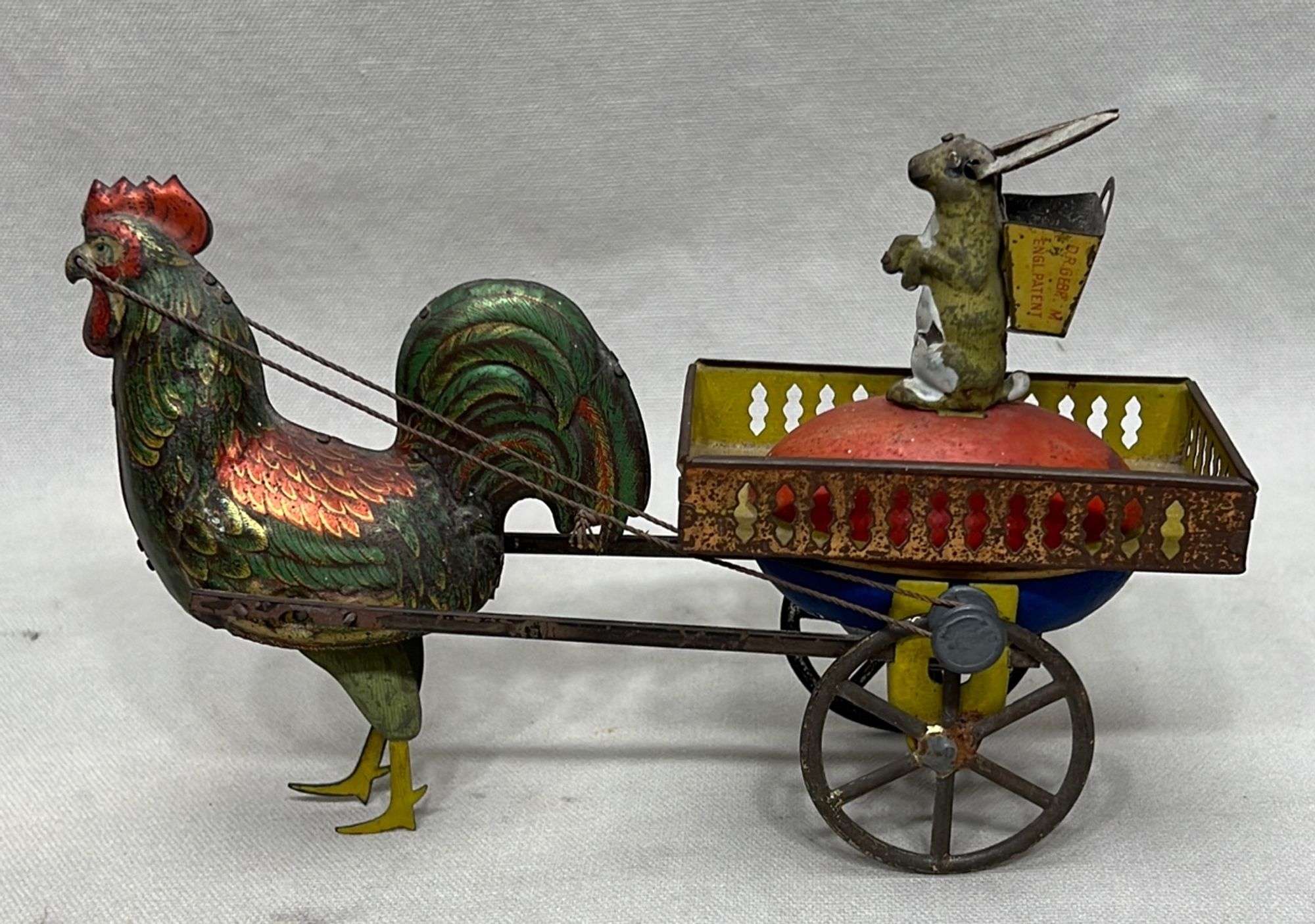 Appraisal: Lehmann Rabbit and the Rooster tin wind-up toyearly th century