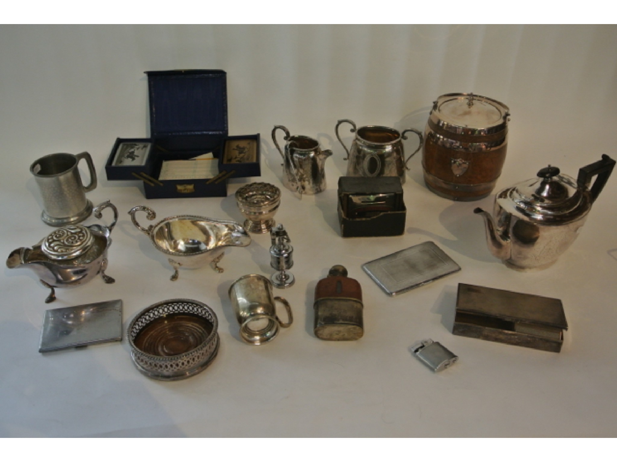 Appraisal: A collection of silver plated and other wares to include