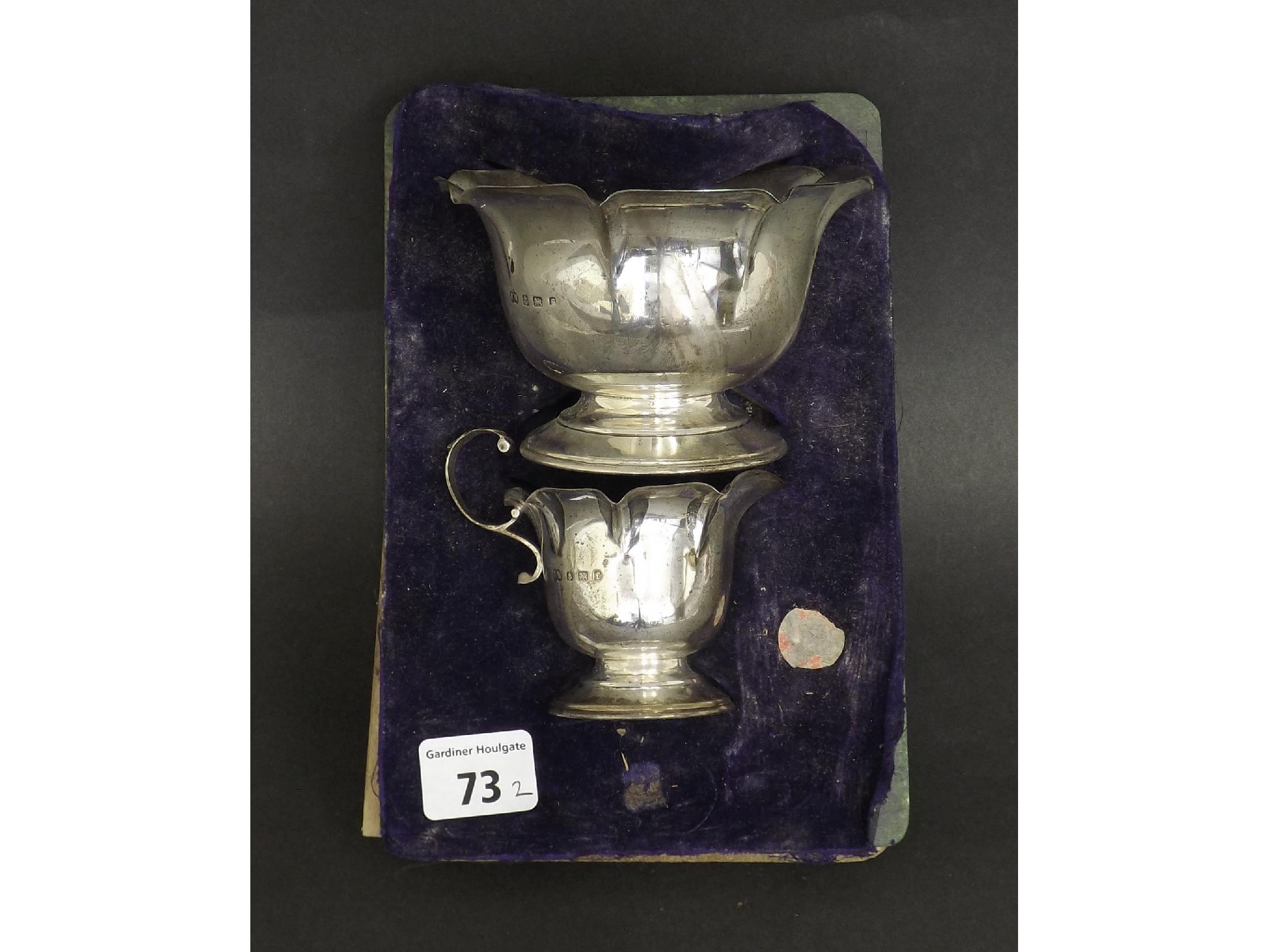 Appraisal: Edwardian silver christening jug and bowl set with lobed rim