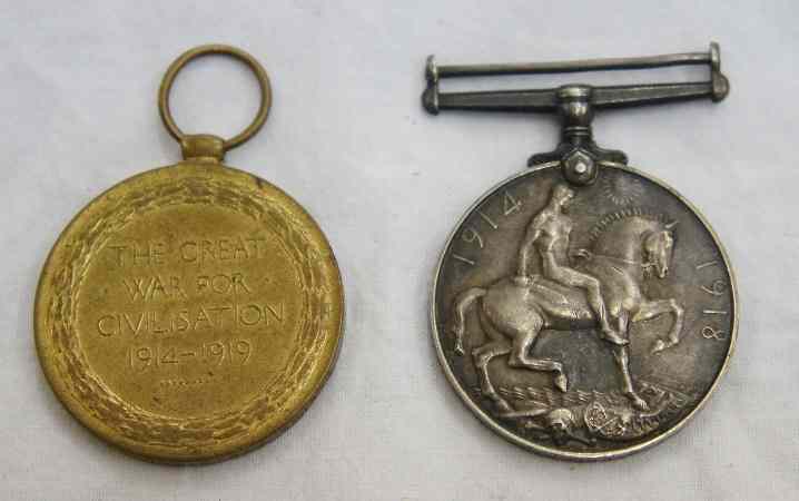 Appraisal: WW Medals consisting Two Campaign Medals awarded to P T