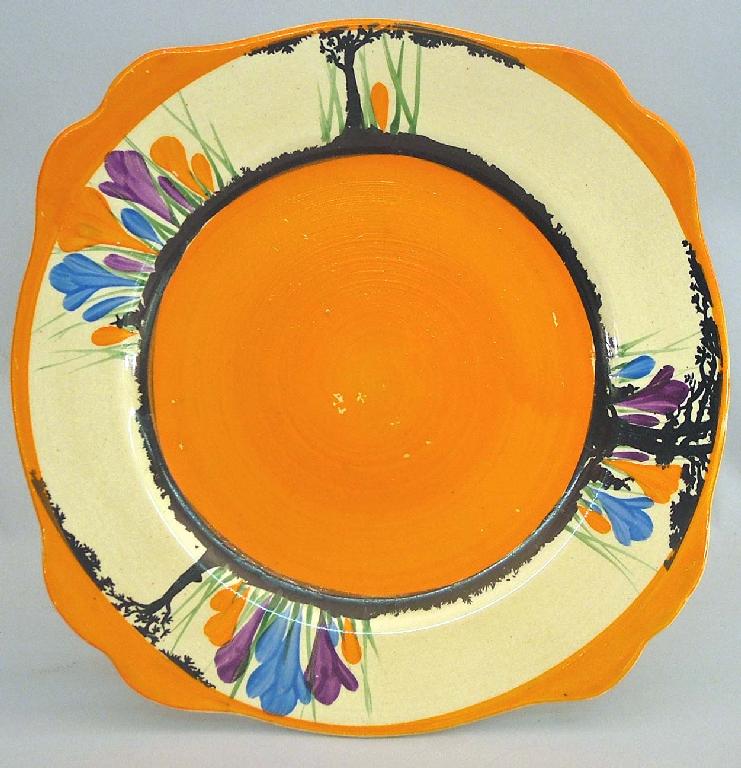 Appraisal: Peter Pan Autumn Crocus' Bizarre Leda side plate wide