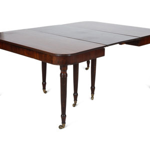 Appraisal: A Regency Mahogany Dining Table th Century with three leaves