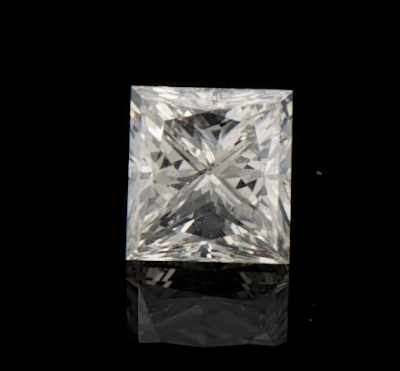 Appraisal: An Unmounted ct Princess Cut Diamond GIA Report GIA report