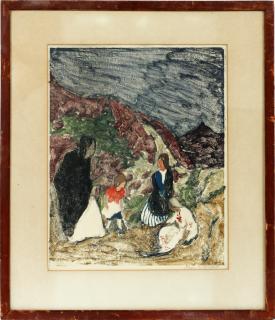 Appraisal: ROSS E MOFFET MONOPRINT ROSS E MOFFET AMERICAN - MONOPRINT