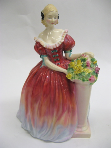 Appraisal: A ROYAL DOULTON PORCELAIN FIGURINE Roseanna HN in red to