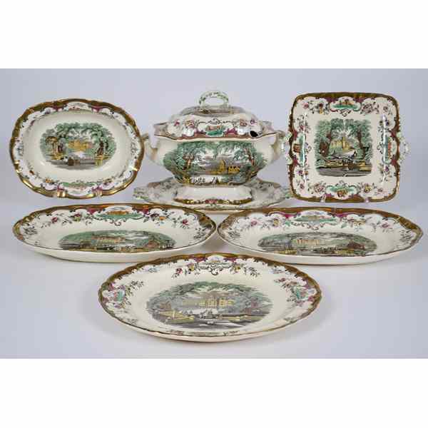 Appraisal: Mason's Ironstone Leeds Service China English an assembled group of