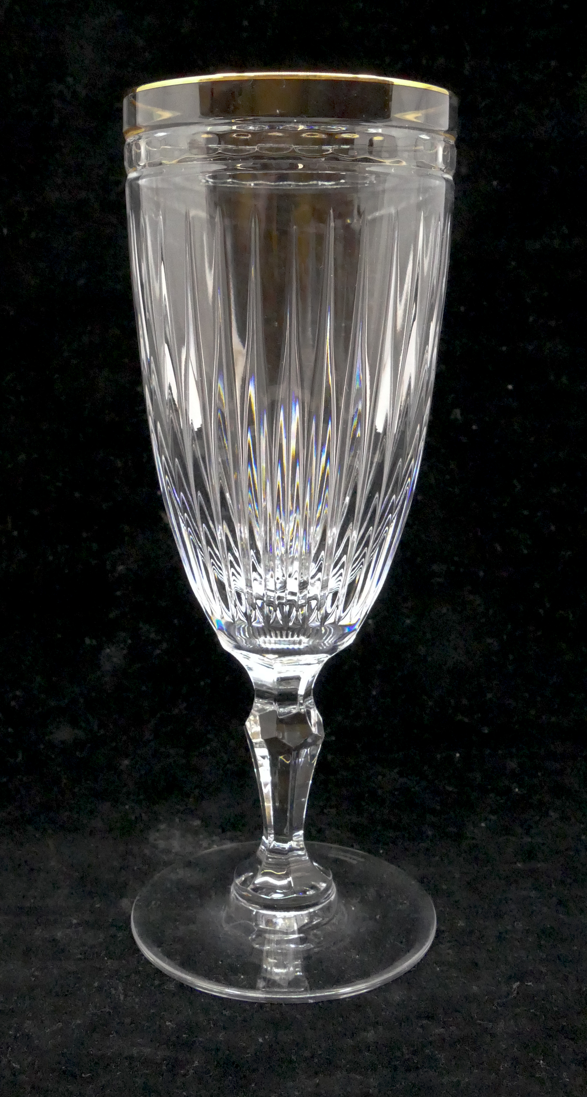 Appraisal: pc Marquis by Waterford Crystal 'Hanover Gold' Pattern Ice Tea