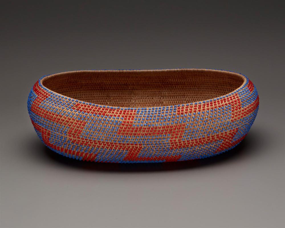 Appraisal: A Pomo beaded treasure basket Second half th Century Northern