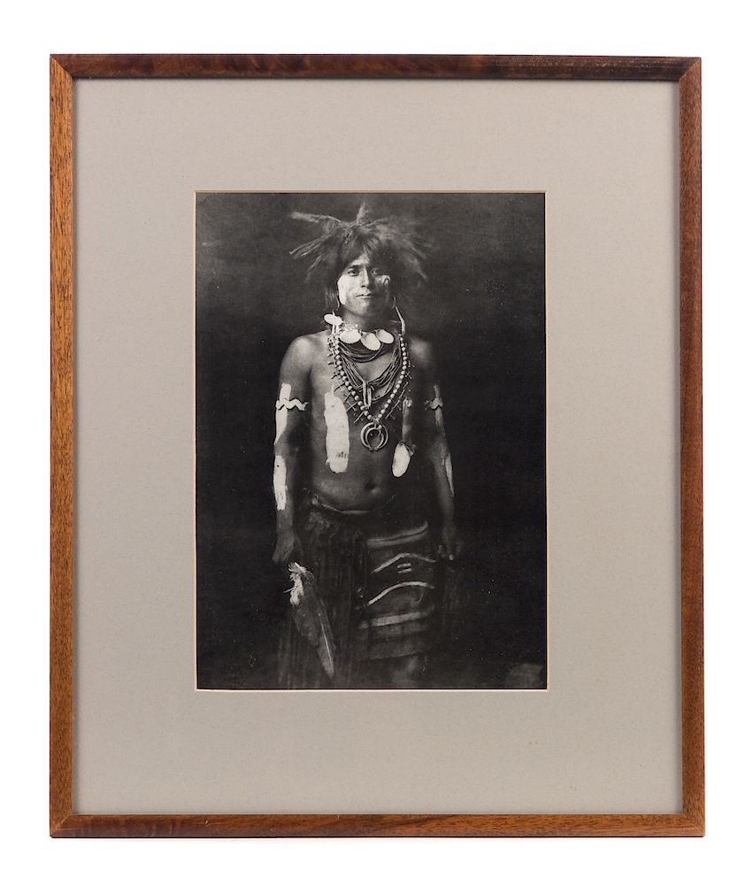 Appraisal: Native American Photograph Snake Dancer by E S Curtis Measures