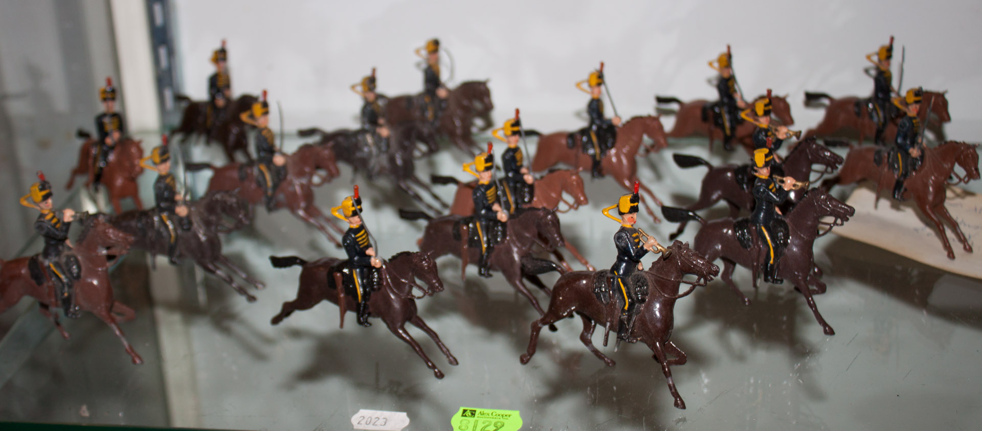 Appraisal: Mounted lead British soldiers possibly the th Hussars