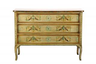 Appraisal: Karges Painted Adamsesque Chest of Drawers Karges American founded late