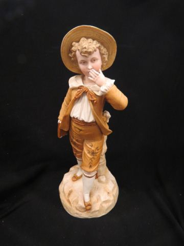 Appraisal: German Bisque Figurine of a School Boy th century tall