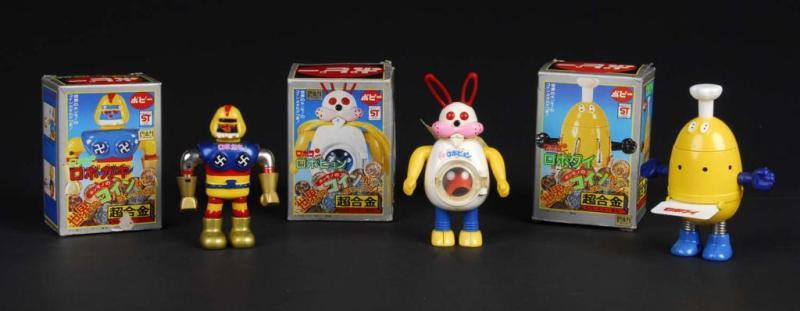 Appraisal: Lot of Chogokin figures from Robocon Description Japanese Made by