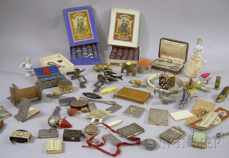 Appraisal: Large Lot of th and th Century Sewing Items and