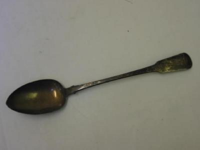 Appraisal: A GEORGE IV BASTING SPOON in Fiddle pattern chased with