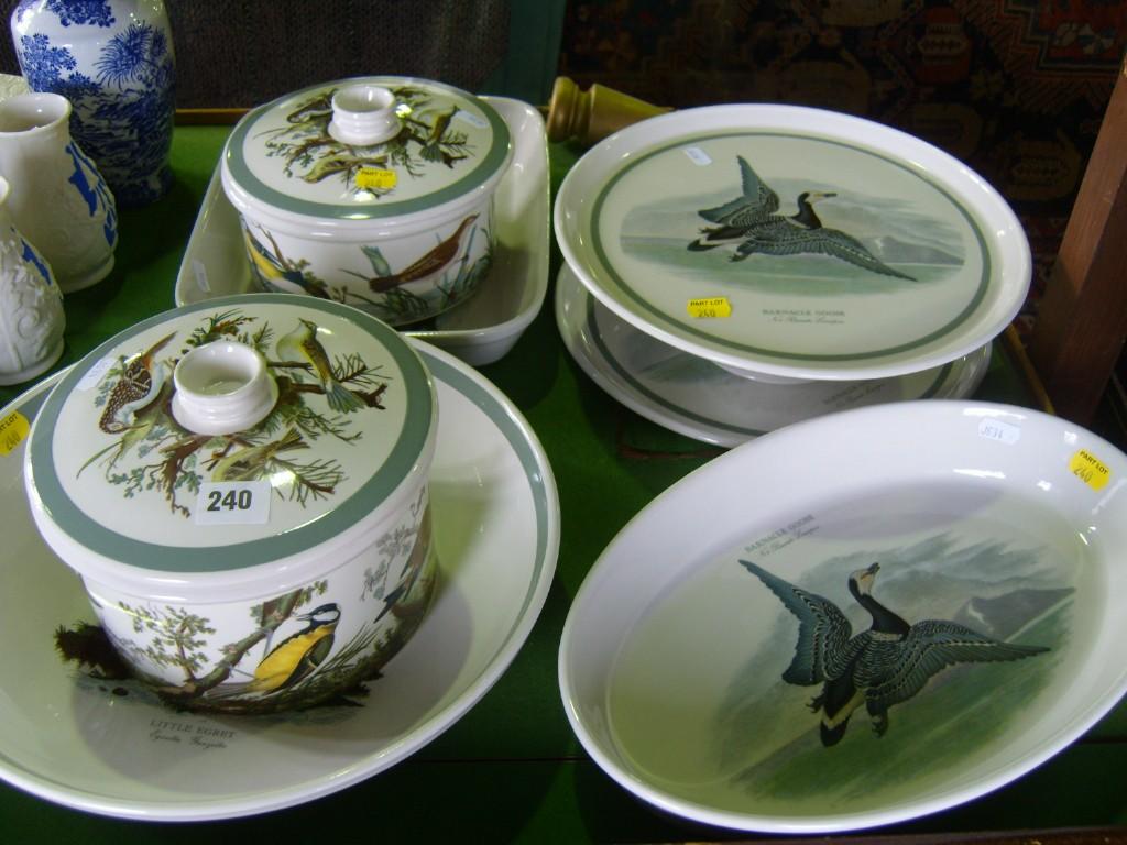 Appraisal: A collection of Portmeirion Birds Of Britain Series wares designed