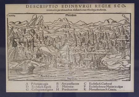 Appraisal: Munster S Descriptio Edinburgi Regiaw Sco Basle Approx by cm