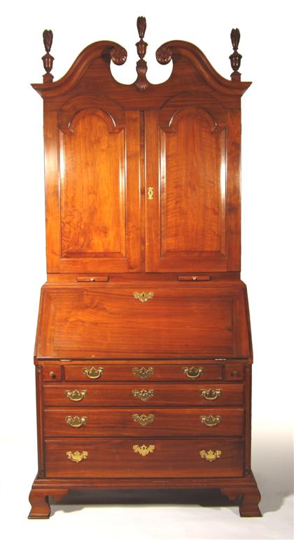 Appraisal: Chippendale style mahogany secretary bookcase th century