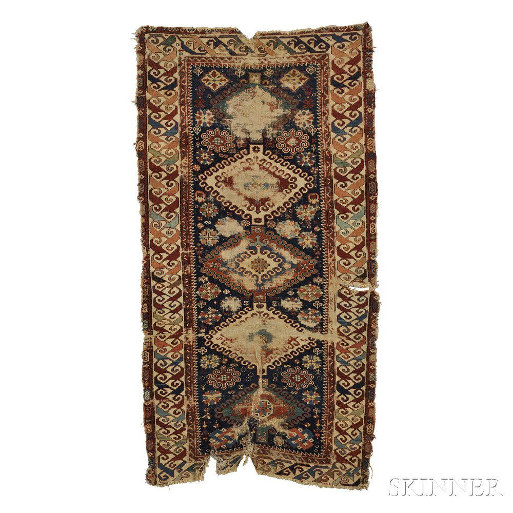 Appraisal: Kuba Rug Northeast Caucasus mid- th century five polychrome concentric