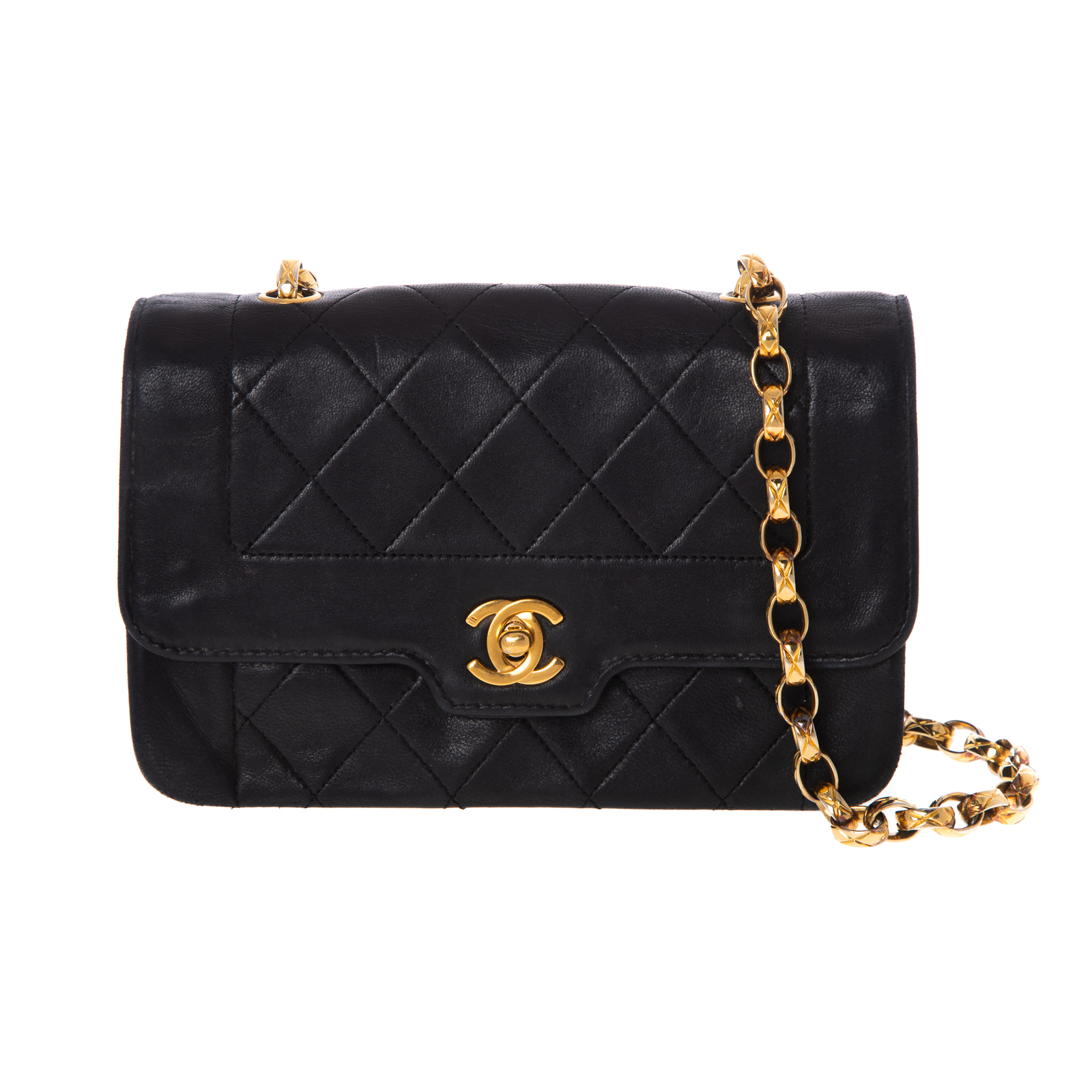 Appraisal: A CHANEL MINI BIJOUX CHAIN FLAP BAG A black quilted