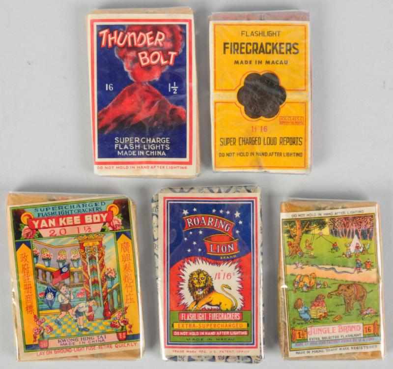 Appraisal: Lot of Firecracker Packs Includes Thunderbolt -pack Gold Seal -pack