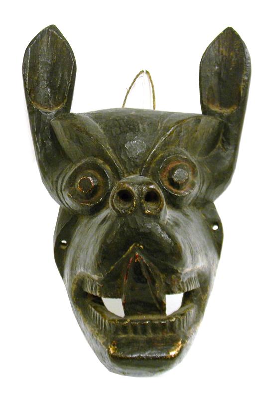 Appraisal: ASIAN Choson Dynasty Korean ceremonial dance mask of fox deity