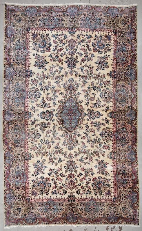 Appraisal: Palace-Size Kerman Rug Persia ' '' x ' '' Palace-Size