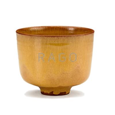 Appraisal: OTTO AND GERTRUD NATZLER Earthenware coupe in golden glaze Los