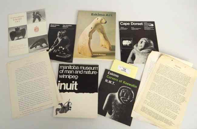 Appraisal: Lot Eskimo art books including ''Eskimo Art'' Burland Royal Ontario