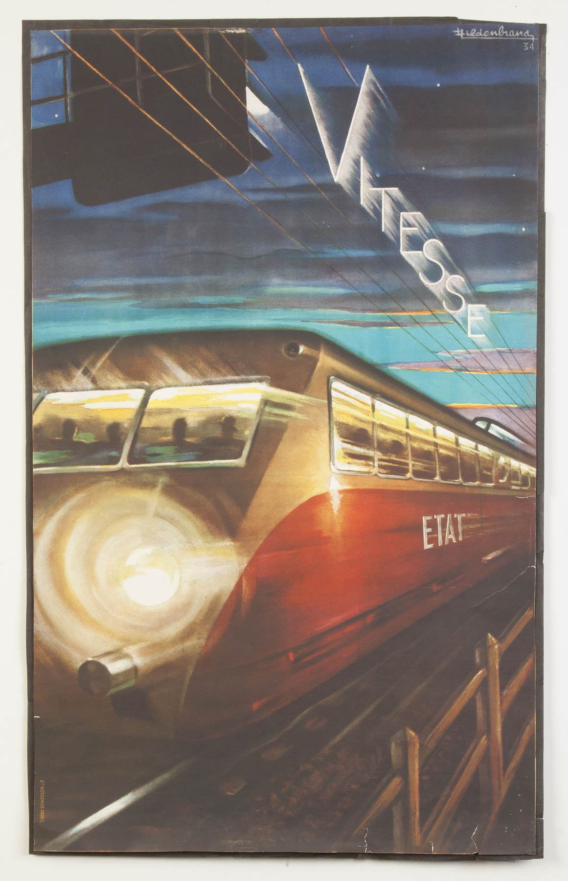 Appraisal: Vitesse Vintage Travel Poster By Hildenbrand