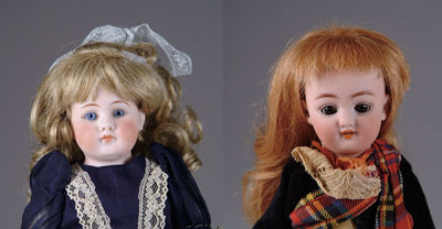 Appraisal: LOT OF TWO GERMAN DOLLS and respectively The first being