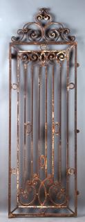 Appraisal: Wrought Iron Garden Gate th c New Orleans wi Wrought