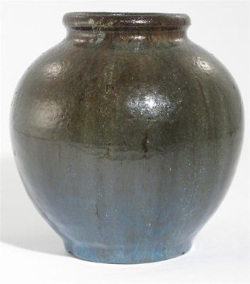 Appraisal: Reginald Wells - a Coldrum Pottery vase ovoid with everted