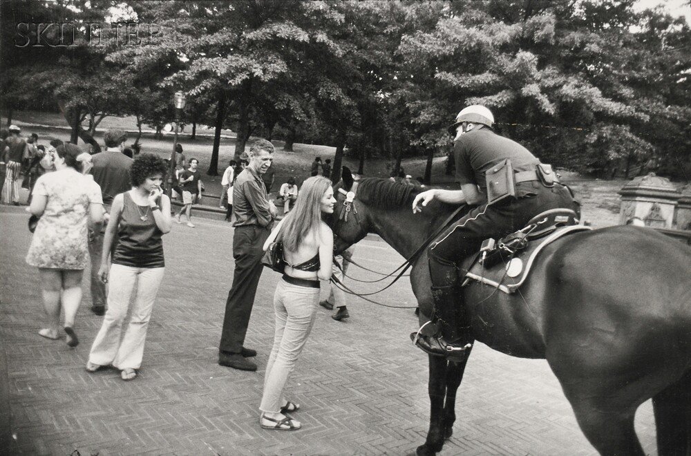 Appraisal: Garry Winogrand American - Untitled Central Park New York City