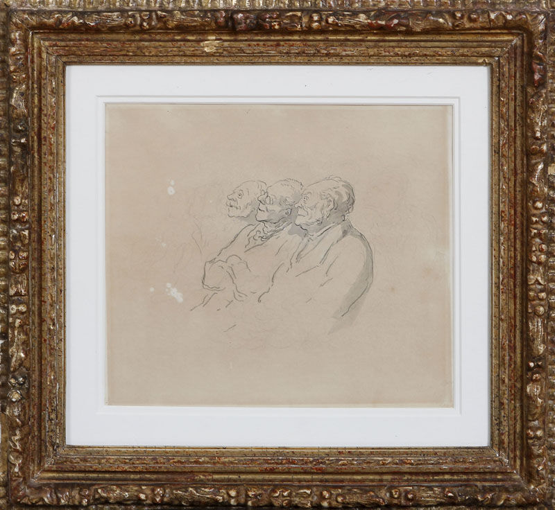 Appraisal: HONOR DAUMIER - TUDE DE PERSONNAGES AND TUDE POUR LE