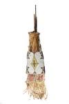 Appraisal: QUIVER - th c Native American beadwork on rawhide quiver